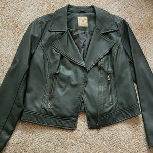 Ruff Hewn Green Leather Jacket